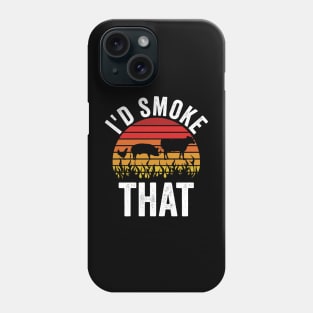 Funny Grilling Dad BBQ Season Id Smoke That Phone Case