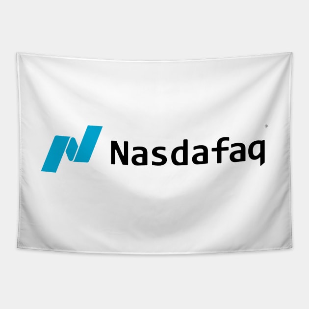 NasDAFAQ | NASDAQ Mockup Tapestry by rishibeliya