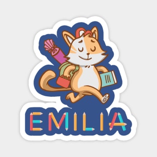 Cat Emilia Enrolled In School Magnet