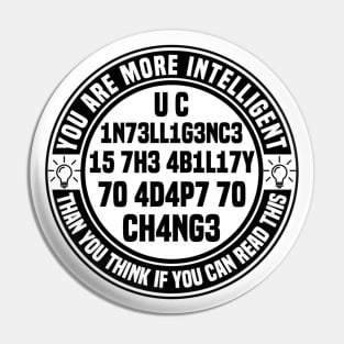 Test Your IQ With My Teeshirt Pin