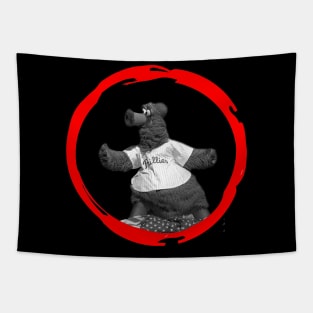 grayscale Phanatic mascot Tapestry