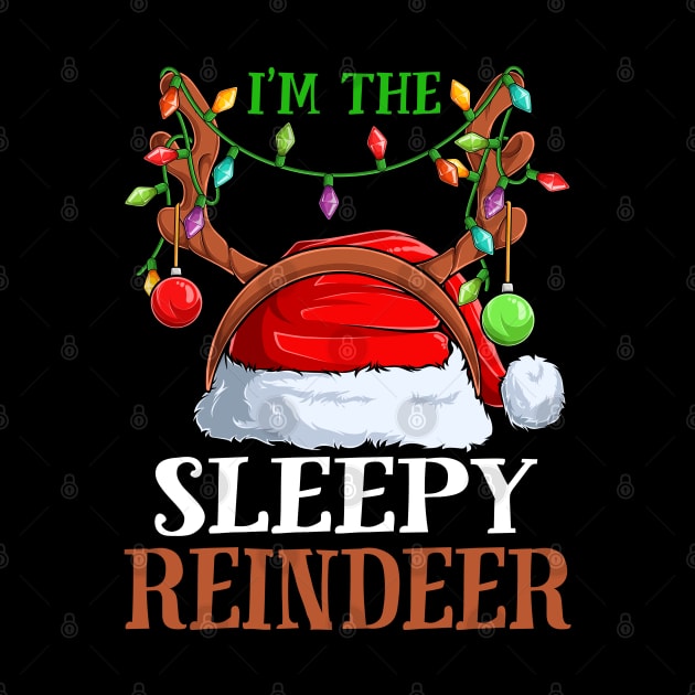 Im The Sleepy Reindeer Christmas Funny Pajamas Funny Christmas Gift by intelus