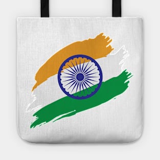 India Flag in Tricolor with Ashoka Chakra Desi Indian Tote