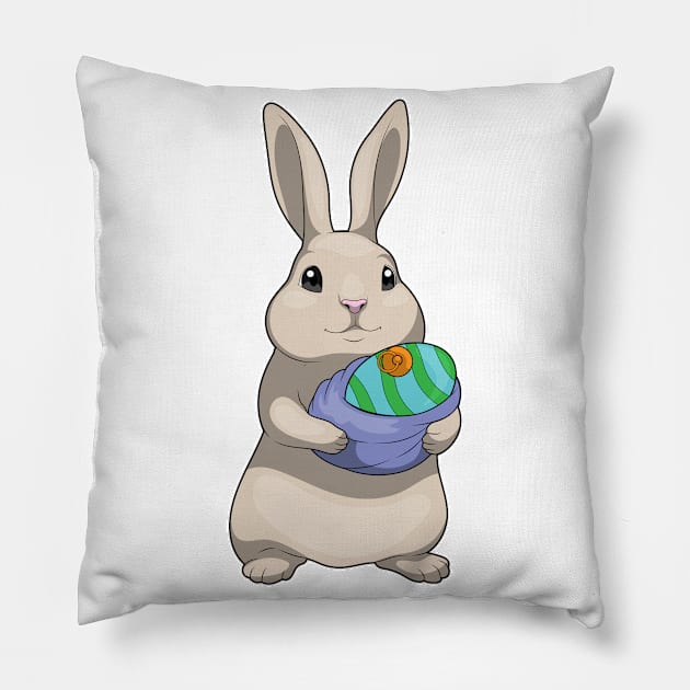 Rabbit Easter Easter egg Pacifier Pillow by Markus Schnabel