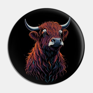 Scottish Highland Cow Pin