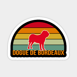 Dogue de Bordeaux Vintage Silhouette Magnet