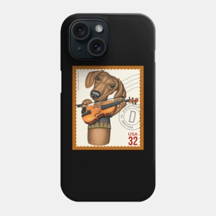 Cute Doxie playing violin Phone Case