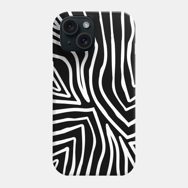 ZEBRA Stripes Reverse Phone Case by SartorisArt1