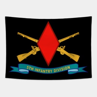 5th Infantry Division - SSI w Br - Ribbon X 300 Tapestry