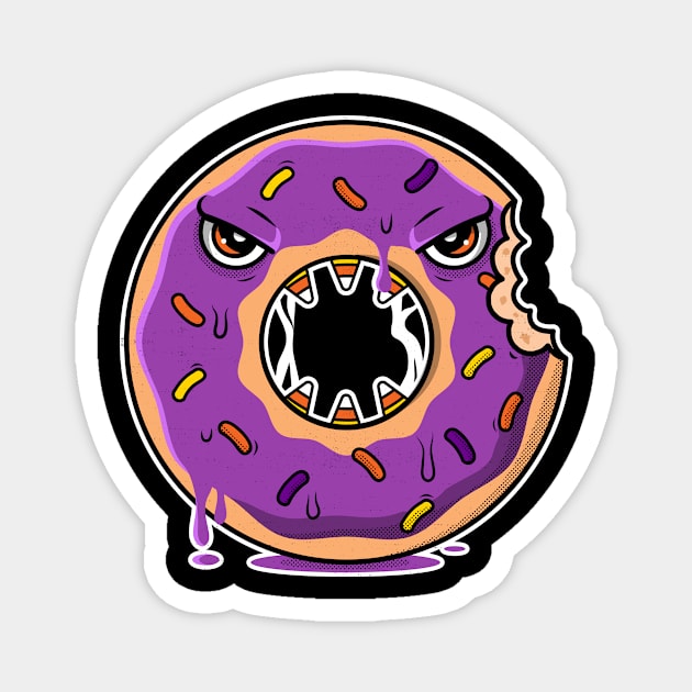 Halloween Donut | Halloween Gift Idea Magnet by Designerabhijit