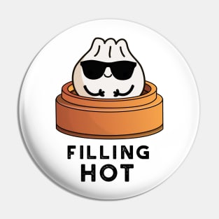 Filling Hot Cute Dumpling Pun Pin