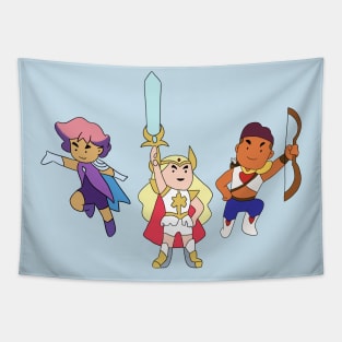 Tiny Best Friends Squad Tapestry