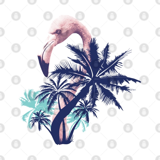 Summer Flamingo by Hmus