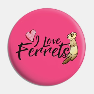 I love ferrets Pin