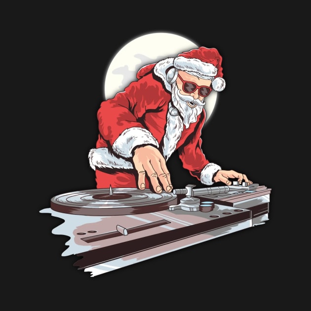 DJ Santa by Pieartscreation