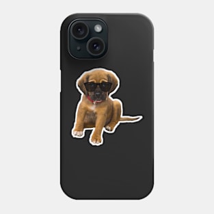 Sad Puppy With Sunglasses Phone Case