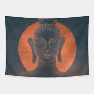 Buddha with moon Tapestry