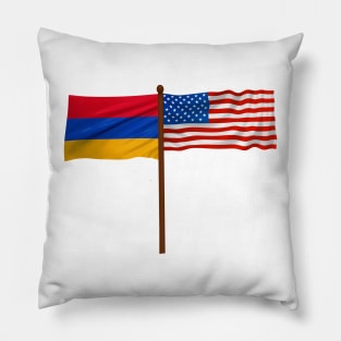 American Armenian Flag Pillow