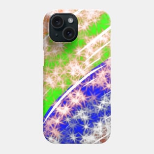 Colorful abstract glitter sparkle art design Phone Case