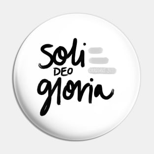 Soli Deo Gloria Pin