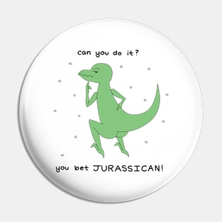 Jurassican Dinosaur Black Pin