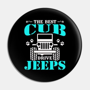 The Best Cub Drive Jeeps Cute Dog Paws Jeep Lover Jeep Men/Women/Kid Jeeps Pin