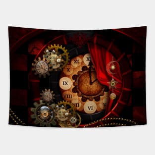 Steampunk, awesome clockwork with gears Tapestry