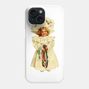 Smiling porcelain face vintage doll Phone Case