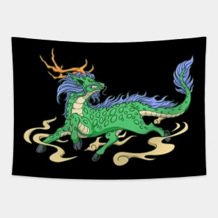 Japanese Yokai figure Kirin Tapestry