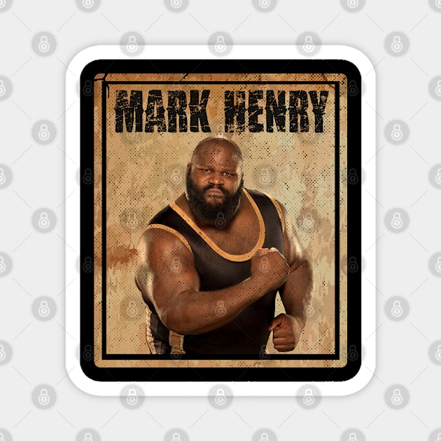 mark henry //henry-Design Magnet by katroxdesignshopart444