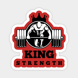 King Strength Logo Magnet