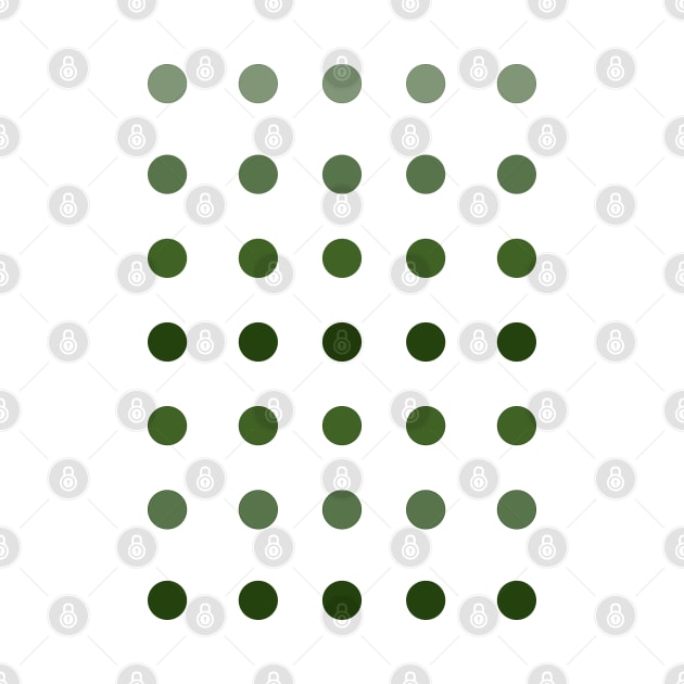 Rows of Green Dots by PSCSCo