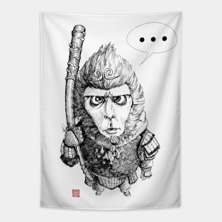 Monkey King Speechless Tapestry