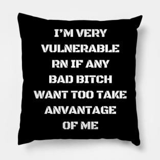 I'm Very Vulnerable Right Now If any goth girls would like to Take Advantage Of Me Pillow