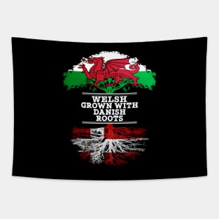 Welsh Grown With Danish Roots - Gift for Danish With Roots From Denmark Tapestry