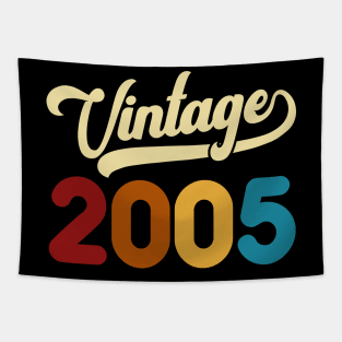 2005 Vintage Gift 15th Birthday Retro Style Tapestry