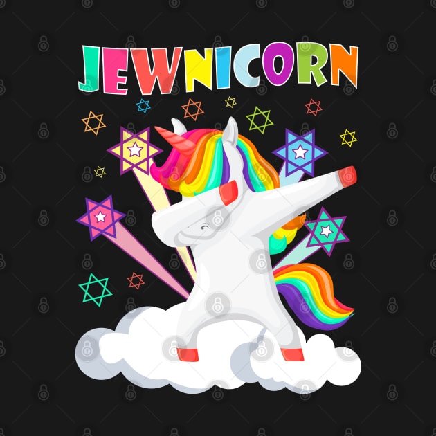 Jewnicorn Dabbing Unicorn Jewish Jew Rosh Hashanah by wonderws