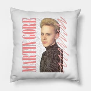 Martin Gore / 80s Aesthetic Retro Fan Design Pillow