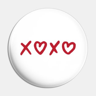 XOXO (RED) Pin