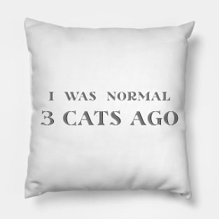 Cat Harmony Chronicles: Three Cats Ago Pillow