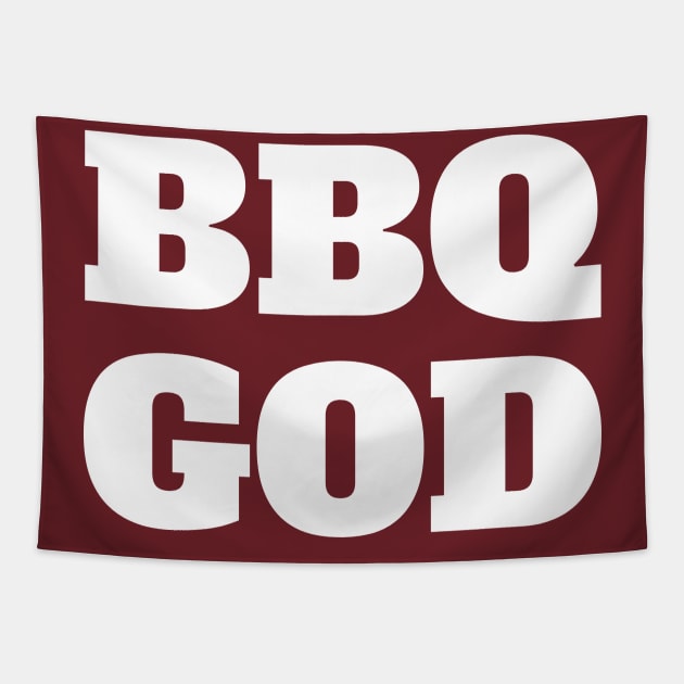 BBQ GOD Tapestry by madeinchorley