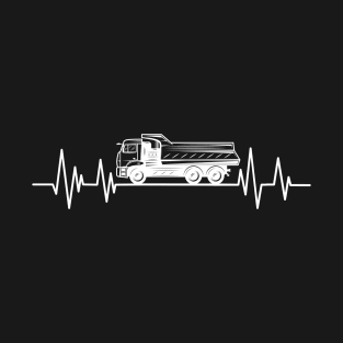 Dump Truck Driver  heartbeat Birthday dumptruck lover T-Shirt