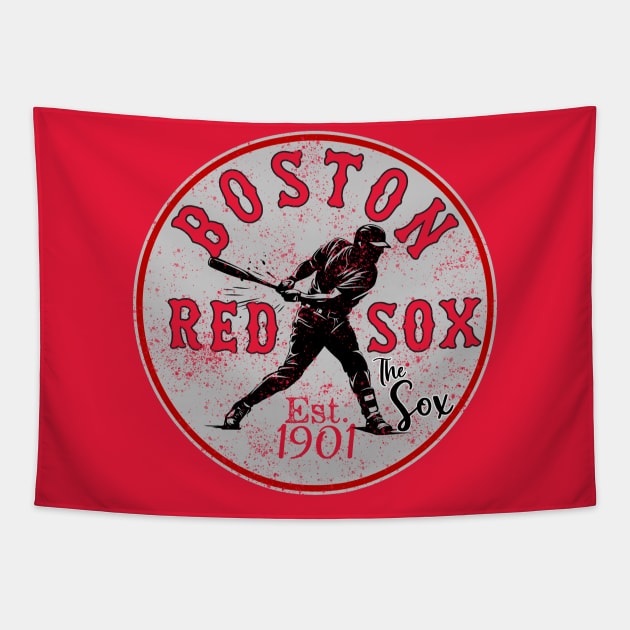 Boston Red Sox Est 1901 Tapestry by Folke Fan Cv