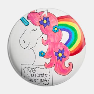 No Unicorn Hunting Pin