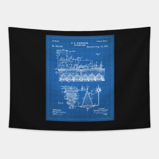 Brewing Beer Patent - Beer Art - Blueprint Tapestry