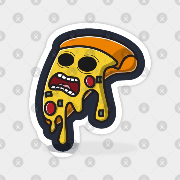 spooky pizza Magnet by fflat hds