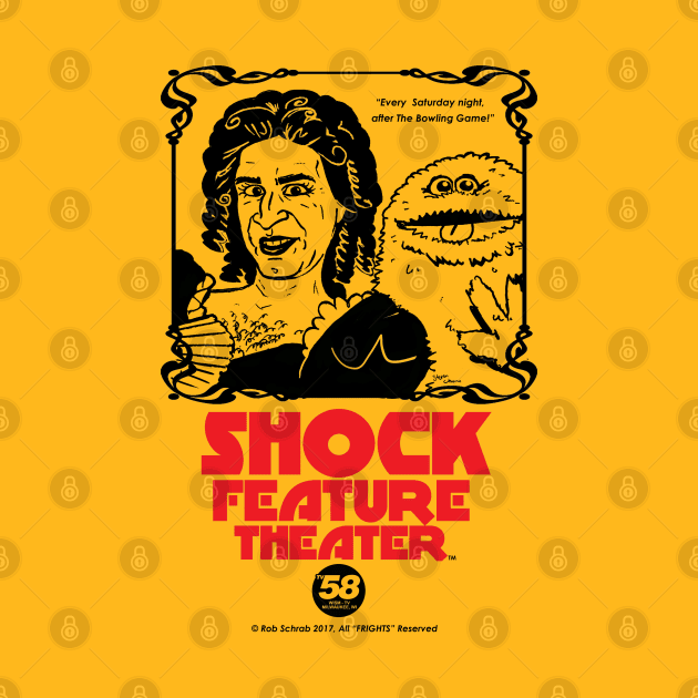 TV 58 SHOCK FEATURE THEATER promo shirt by RobSchrab