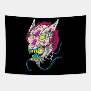 Wolf mecha robot Tapestry