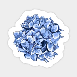 Blue Hydrangea Magnet