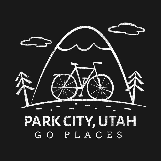 Park City, Utah Biking by Mountain Morning Graphics